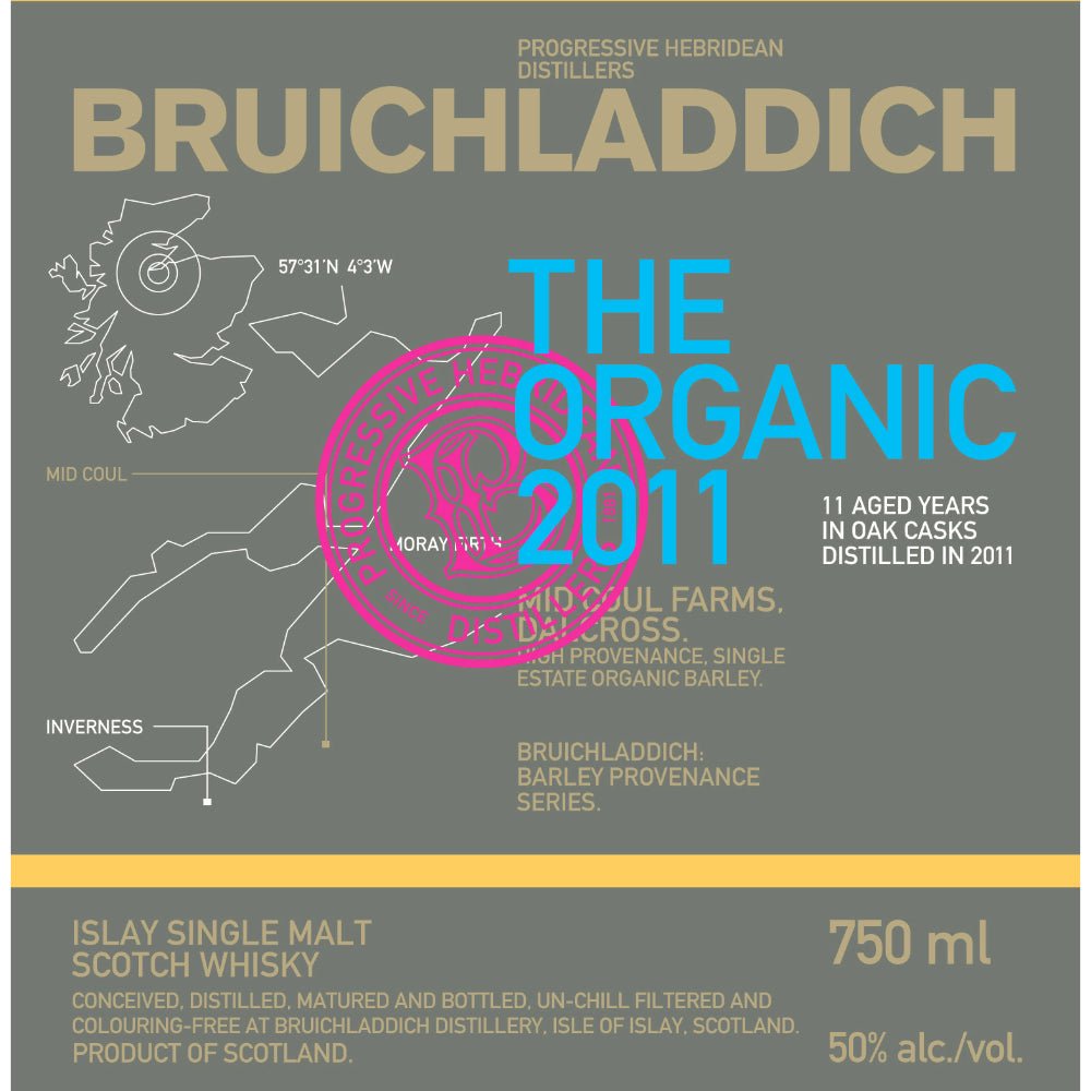 Bruichladdich The Organic 2011 Scotch Bruichladdich   