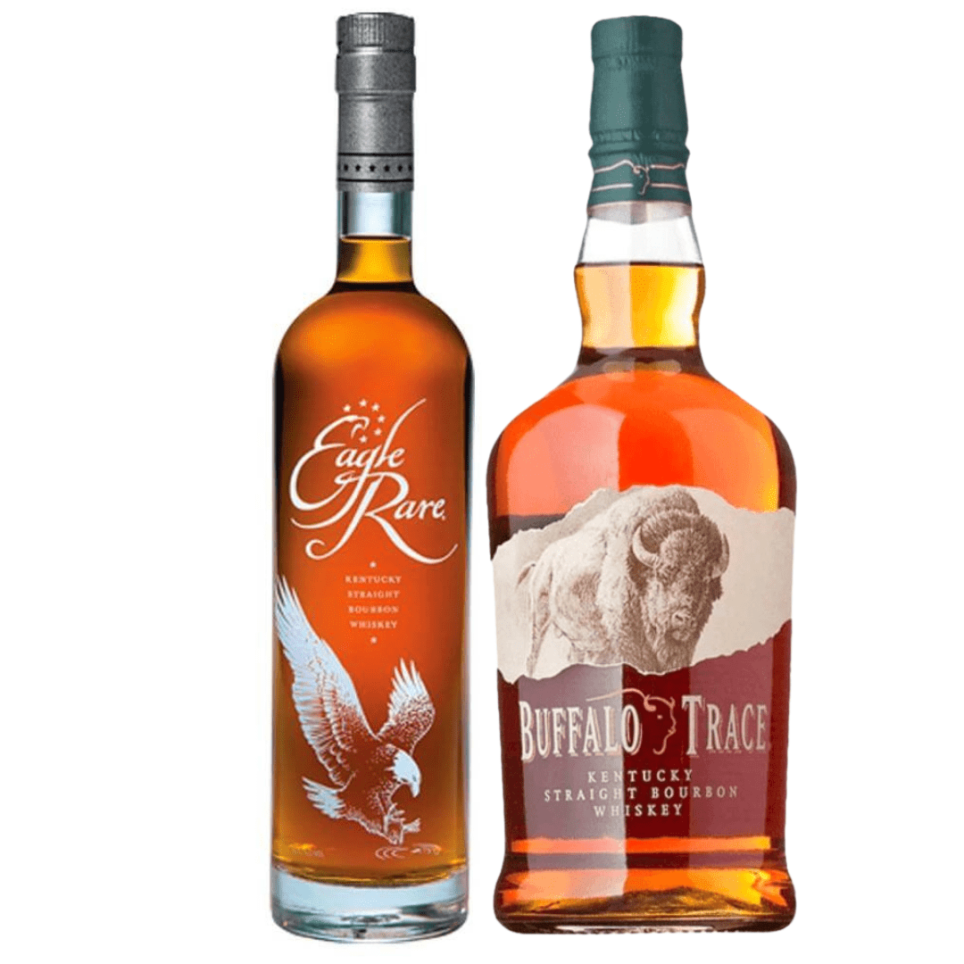 Buffalo Rare Bundle: Eagle Rare Bourbon 700ml & Buffalo Trace Bourbon 750mL - BuyMyLiquor