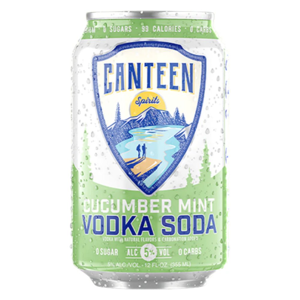Canteen Cucumber Mint Vodka Soda 6pk Canned Cocktails Canteen Spirits   