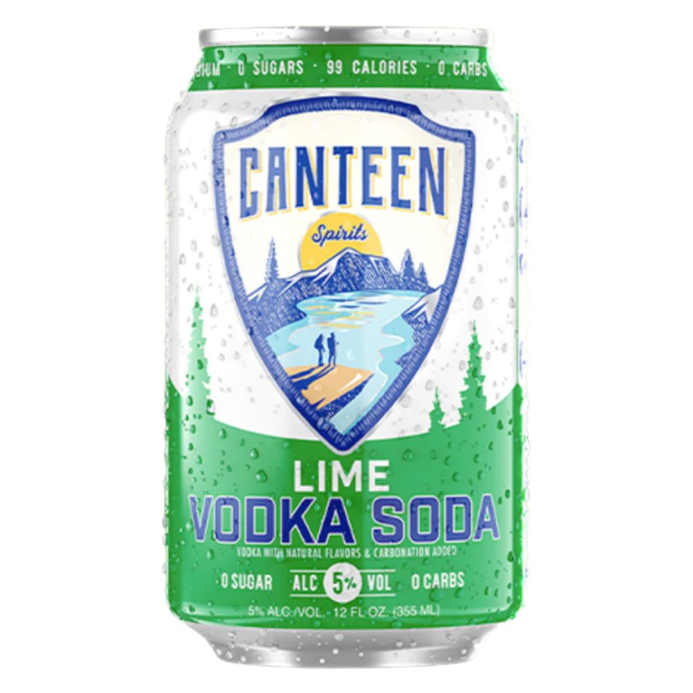 Canteen Lime Vodka Soda 6pk Canned Cocktails Canteen Spirits   