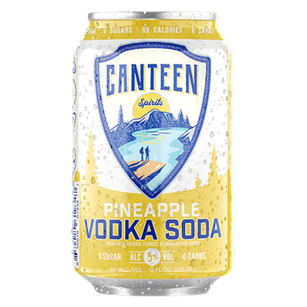 Canteen Pineapple Vodka Soda 6pk Canned Cocktails Canteen Spirits   