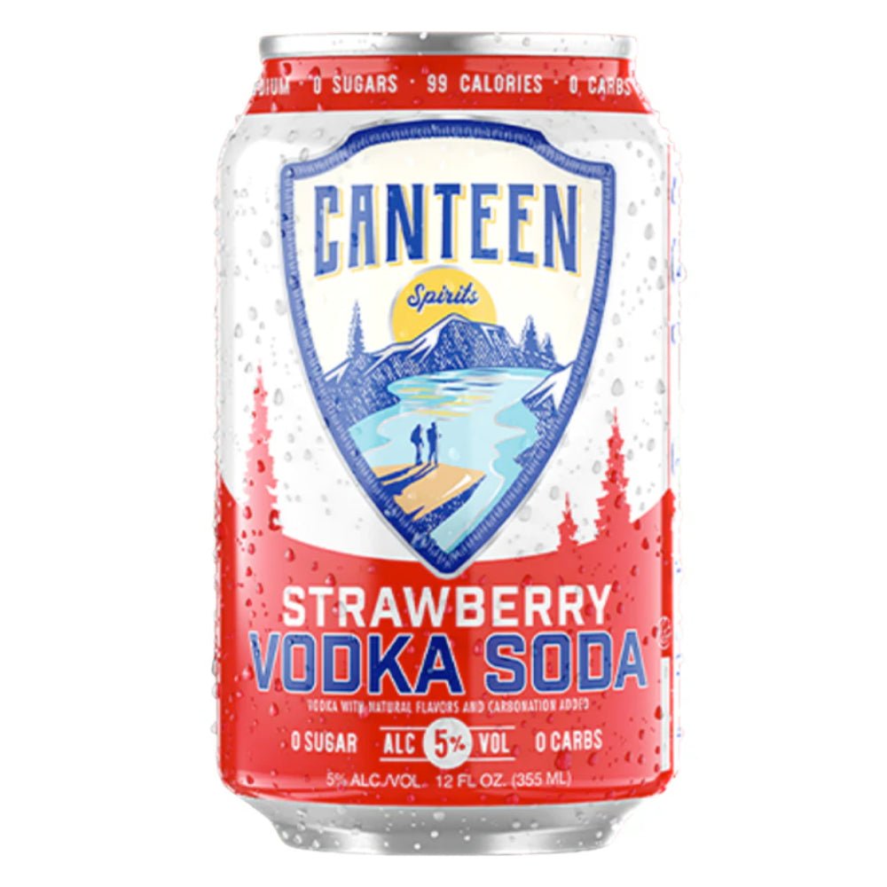 Canteen Strawberry Vodka Soda 6pk Canned Cocktails Canteen Spirits   