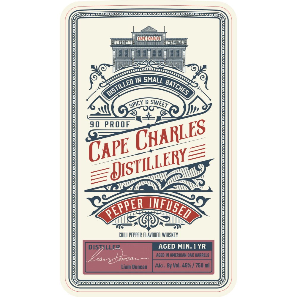 Cape Charles Pepper Infused Whiskey American Whiskey Cape Charles Distillery   