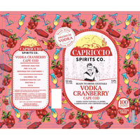 Thumbnail for Capriccio Vodka Cranberry Cape Cod Canned Cocktail 6PK Ready-To-Drink Cocktails Capriccio Spirits Co.   