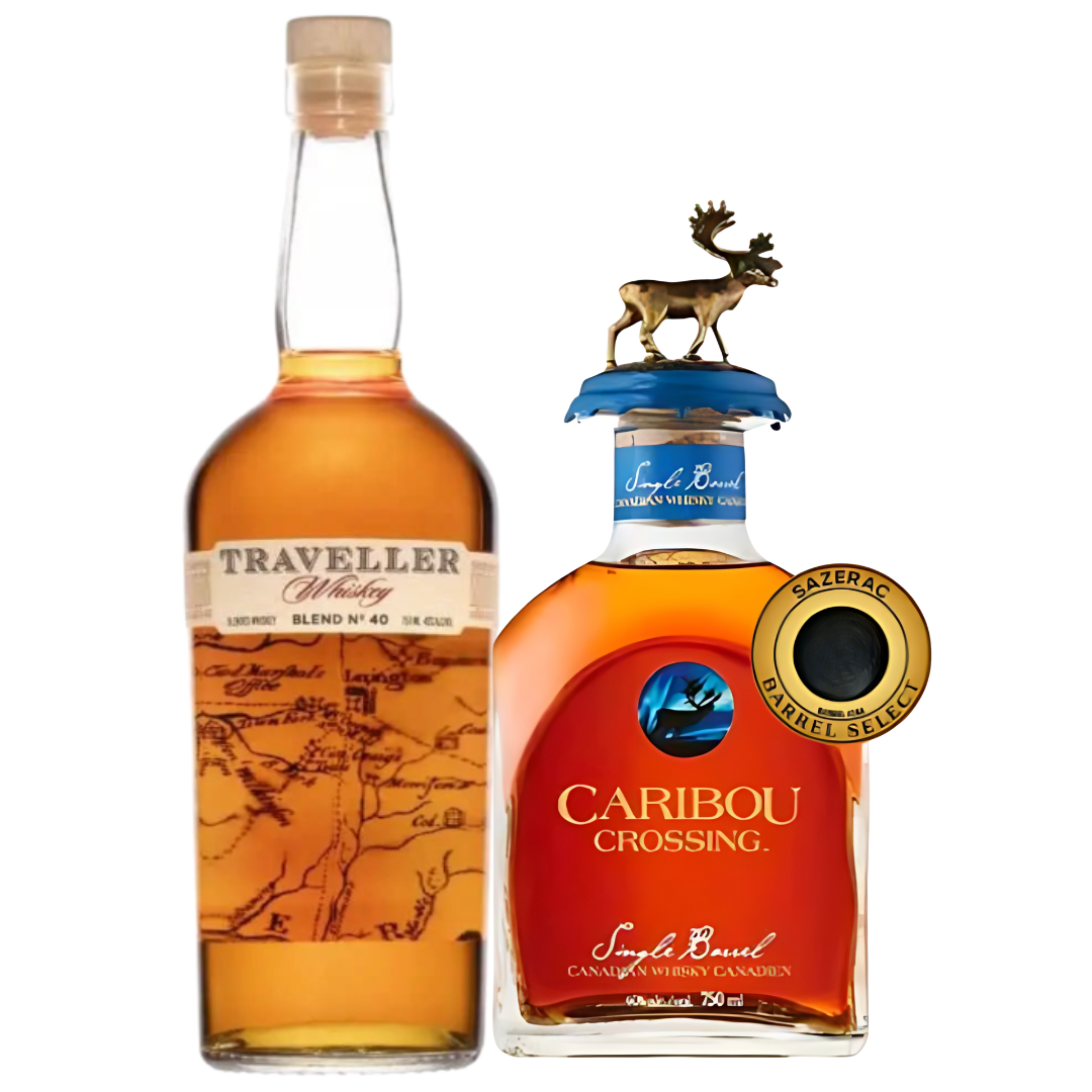 Caribou Crossing Single Barrel Private Barrel Pick + Traveller Whiskey Bundle - BuyMyLiquor