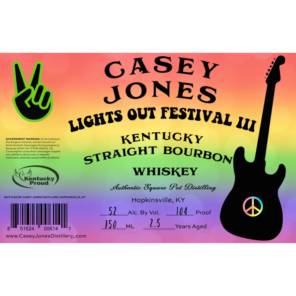 Casey Jones Lights Out Festival III Bourbon Bourbon Casey Jones Distillery   