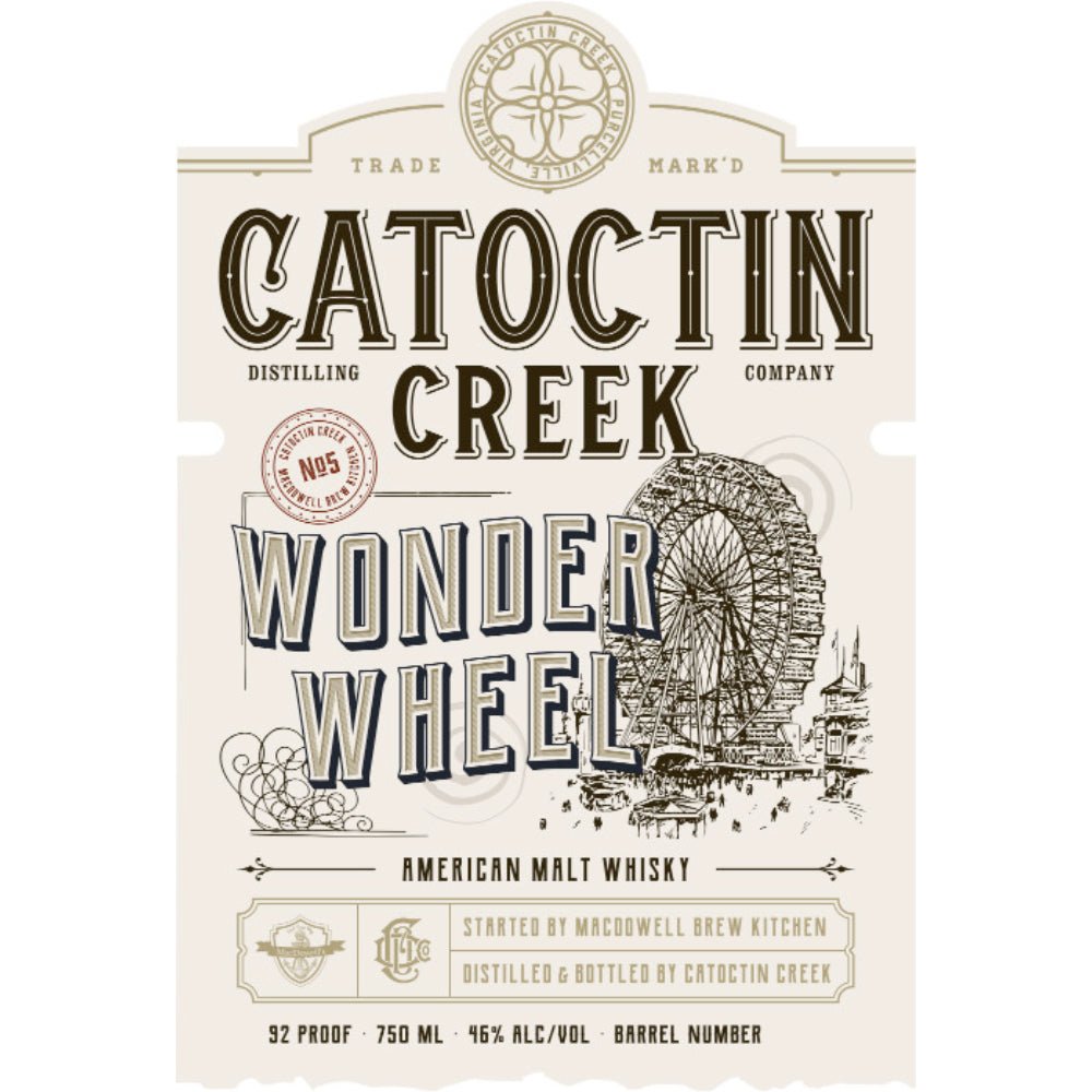 Catoctin Creek Wonder Wheel American Malt Whiskey American Whiskey Catoctin Creek Distilling Company   