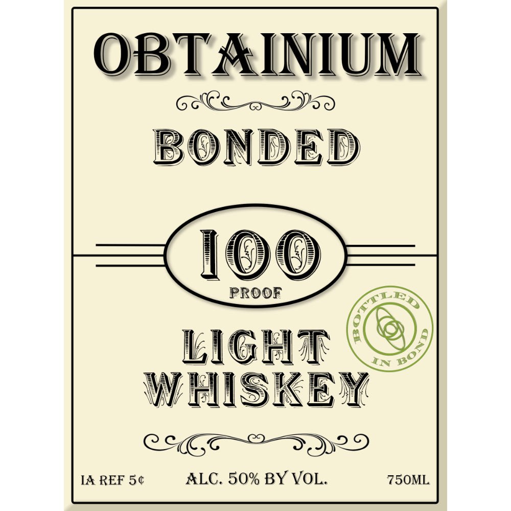 Cat's Eye Distillery Obtainium Bonded Light Whiskey Whiskey Cat’s Eye Distillery   