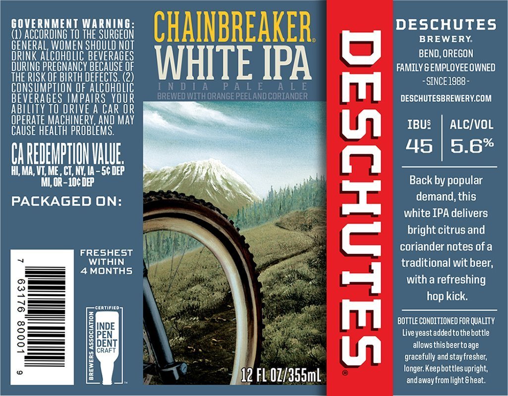 Chainbreaker White IPA | Deschutes Beer Deschutes   