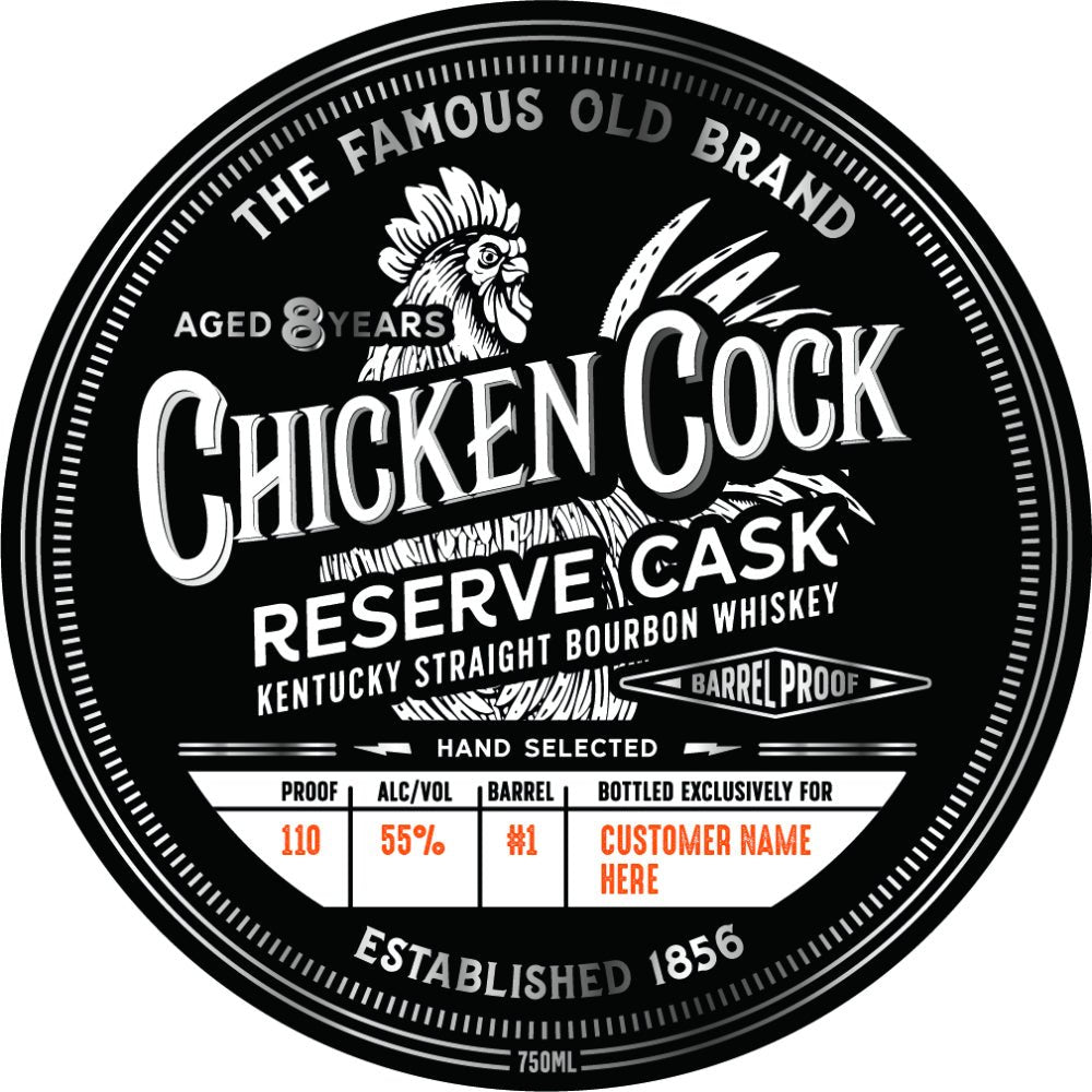 Chicken Cock 8 Year Old Reserve Cask Straight Bourbon Bourbon Chicken Cock Whiskey   
