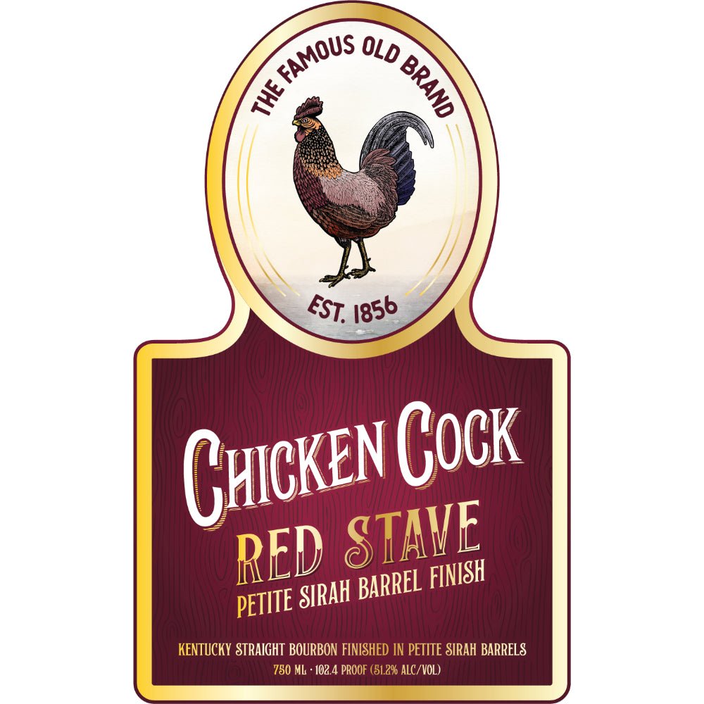 Chicken Cock Red Stave Straight Bourbon Bourbon Chicken Cock Whiskey   