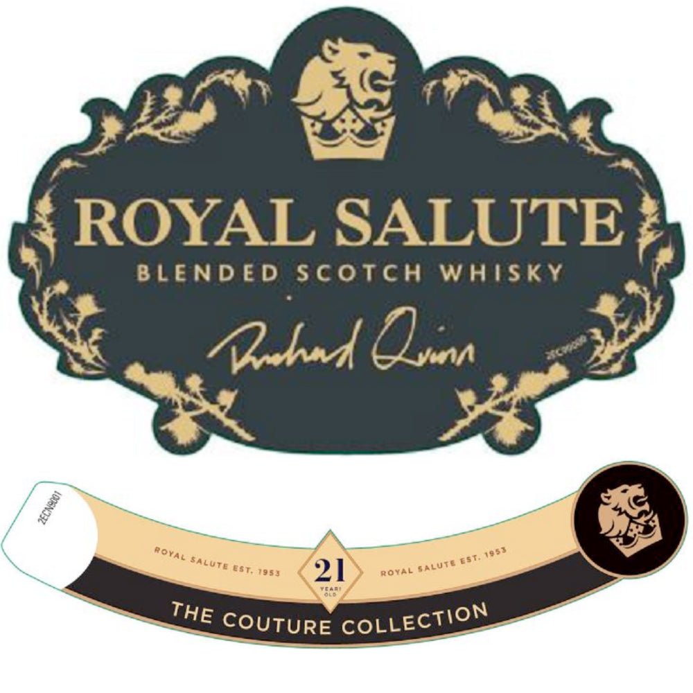 Chivas Regal Royal Salute 21 Year Old Richard Quinn Black Edition Scotch Chivas Regal   