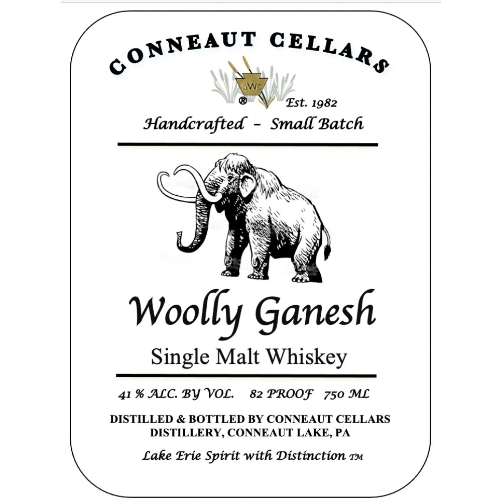 Conneaut Cellars Woolly Ganesh Single Malt Whiskey Single Malt Whiskey Conneaut Cellars Distillery   