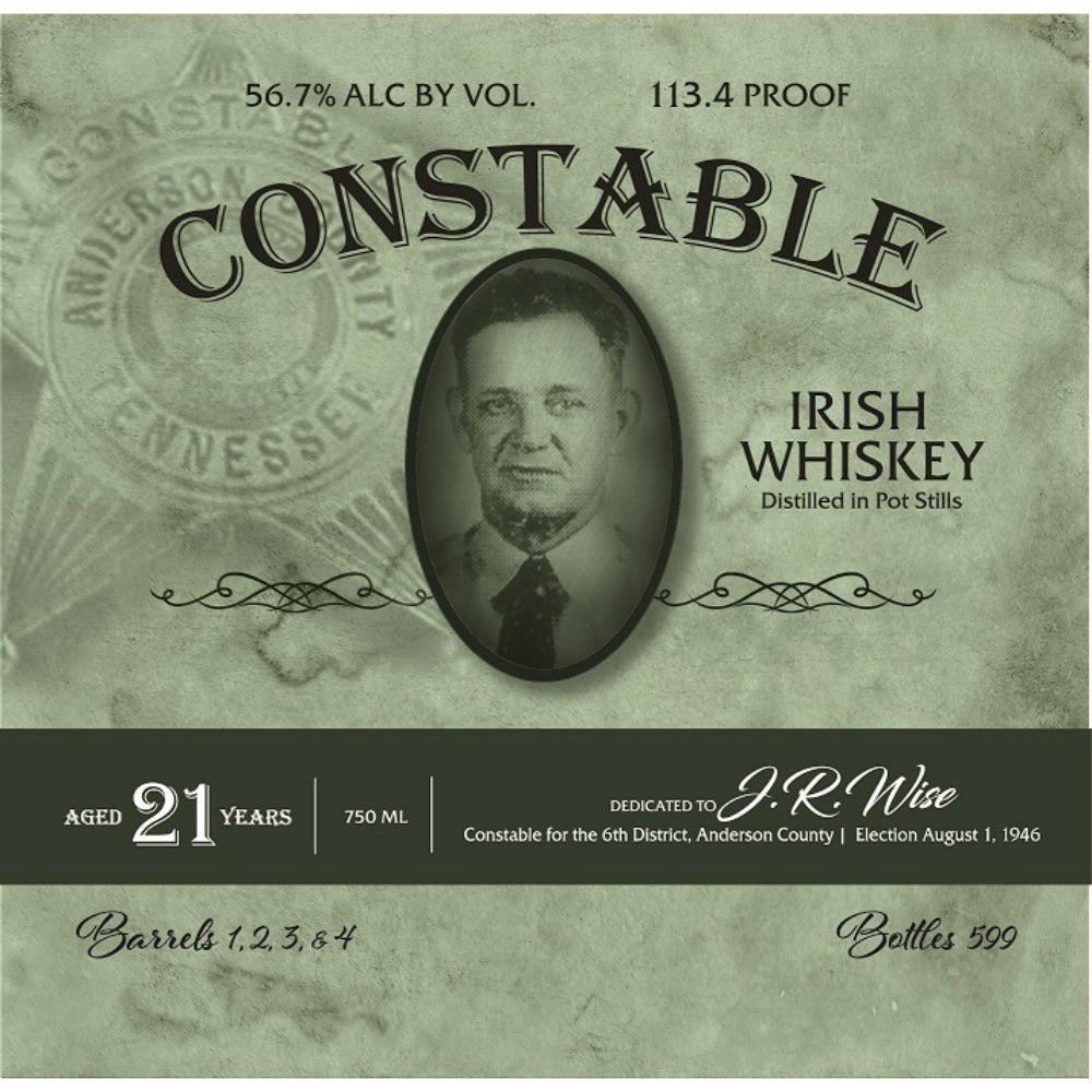 Constable 21 Year Old Irish Whiskey Irish whiskey Wise Caldwell Distillers   