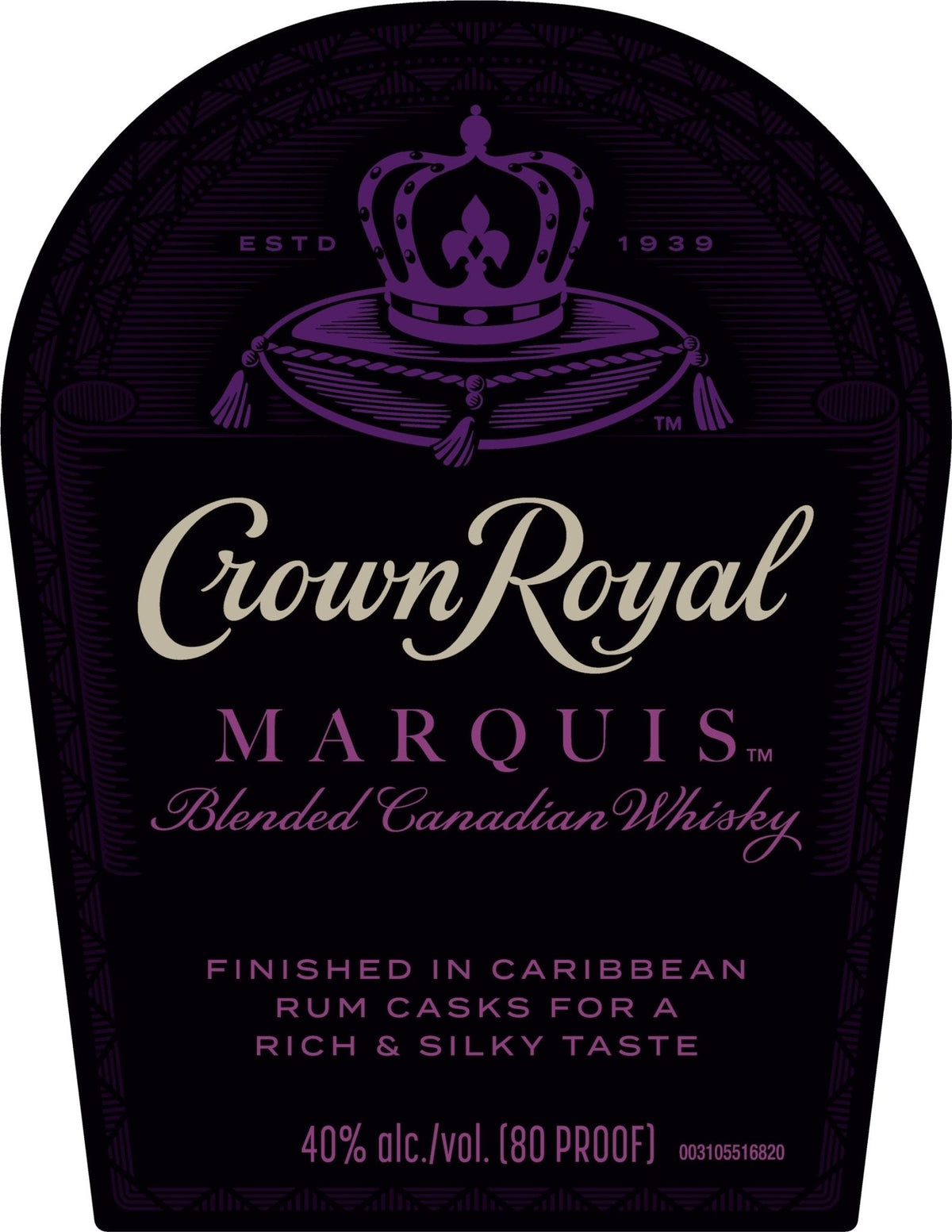 Crown Royal Marquis Blended Canadian Whisky Finished in Caribbean Rum ...
