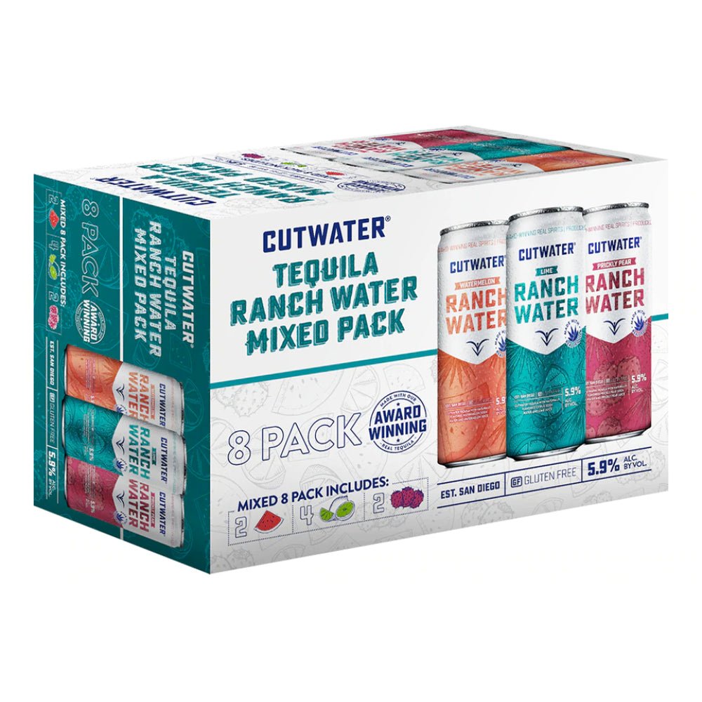 Cutwater Ranch Water Variety 8pk Canned Cocktails Cutwater Spirits   