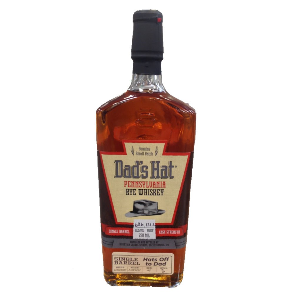 Dad's Hat Single Barrel Pick "Hat's Off To Dad" Father's Day Edition Rye Whiskey Dad's Hat   
