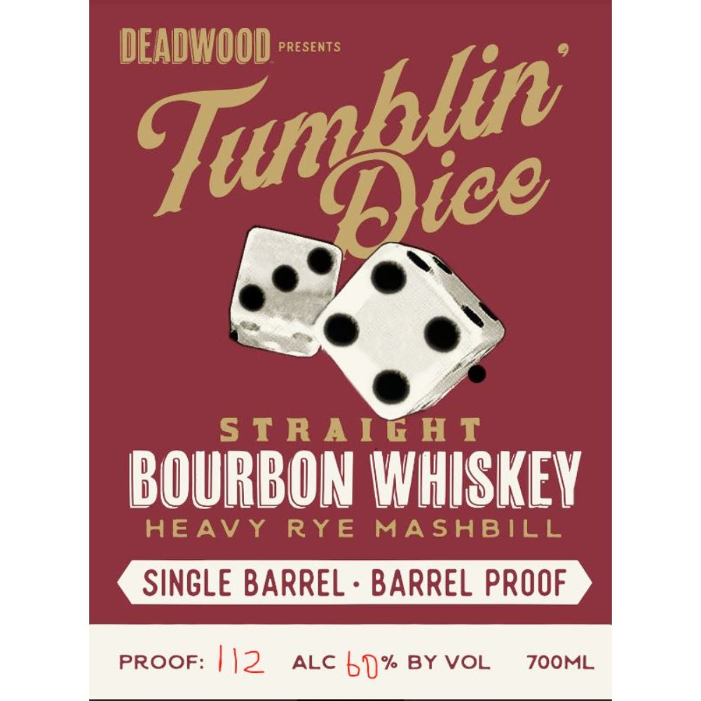 Deadwood Tumblin’ Dice 7 Year Old Straight Bourbon Bourbon Proof & Wood Ventures   