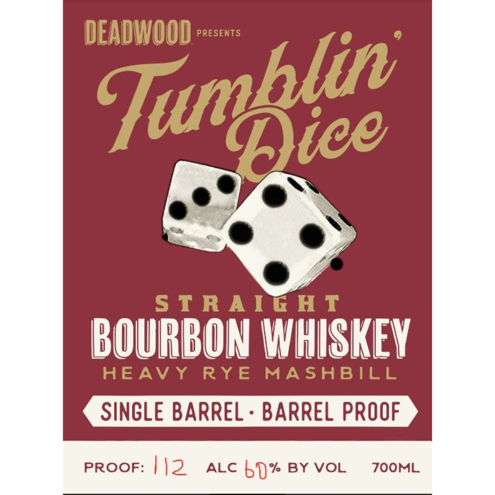 Deadwood Tumblin’ Dice 7 Year Old Straight Bourbon - Main Street Liquor