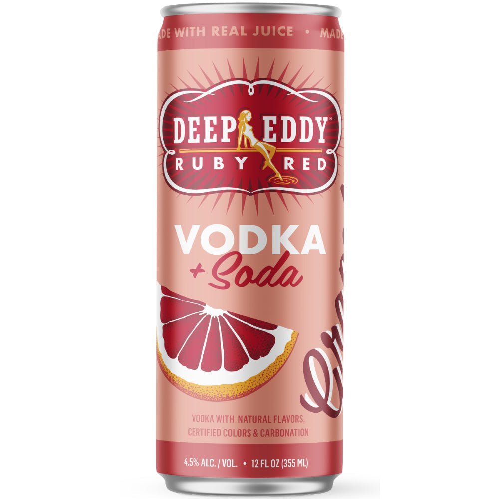 Deep Eddy Ruby Red Vodka Soda 4 Pack Ready-To-Drink-Cocktails Deep Eddy Vodka   