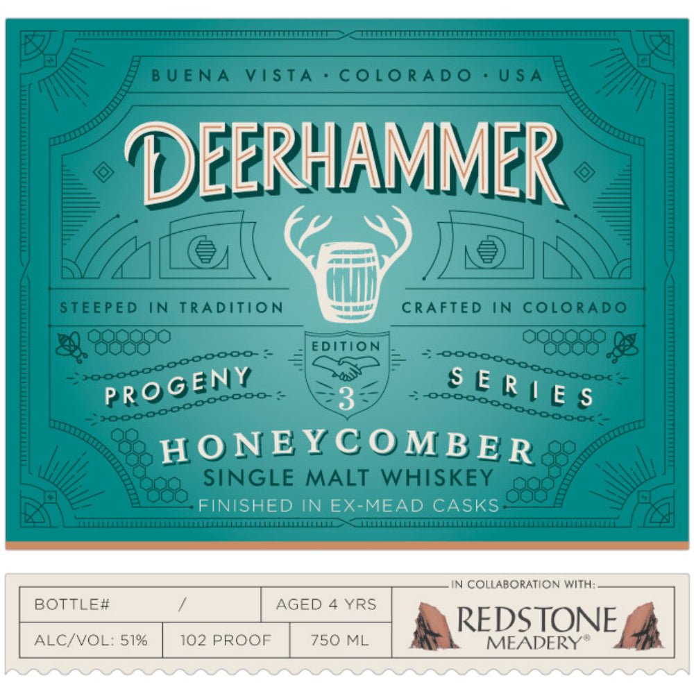 Deerhammer Progeny Series Honeycomber Single Malt Whiskey Single Malt Whiskey Deerhammer   