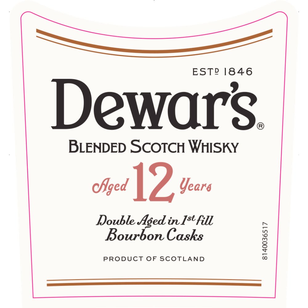 Dewar’s 12 Year Old Double Aged in Bourbon Casks Scotch Dewar's   