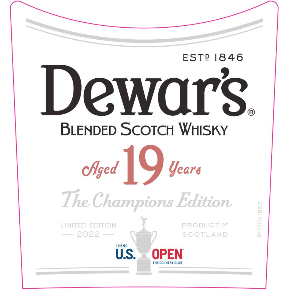 Dewar's 19 Year Old US Open The Champions Edition 2022 Scotch Dewar's   