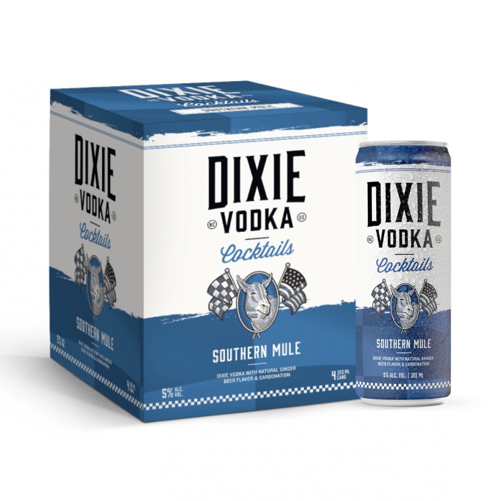 Dixie Vodka Cocktails Southern Mule 4PK Canned Cocktails Dixie Vodka   