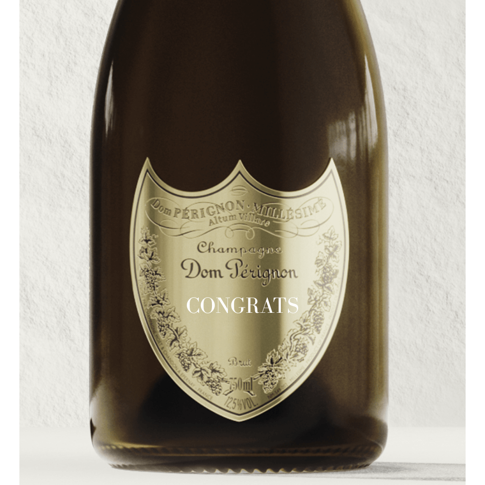 Dom Perignon Brut Champagne "CONGRATS" Shield Dom Pérignon
