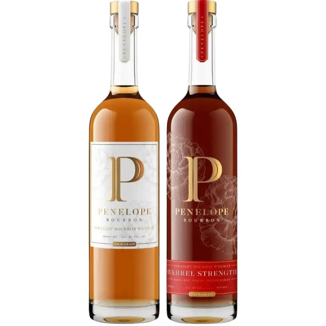 DOUBLE BARREL PENELOPE BUNDLE: Penelope Bourbon Four Grain & Barrel Strength Batch 09 - BuyMyLiquor