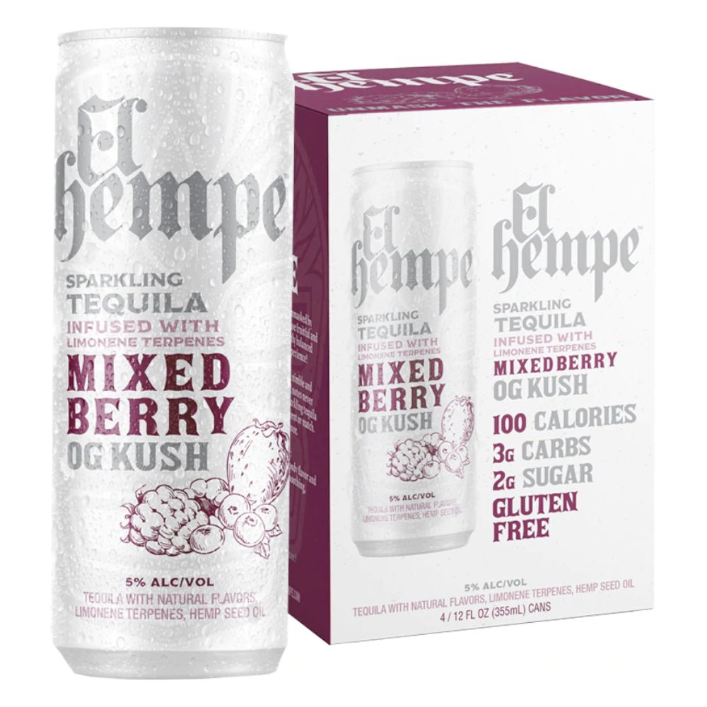 El Hempe Mixed Berry OG Kush 4pk Ready-To-Drink Cocktails El Hempe Spirits   
