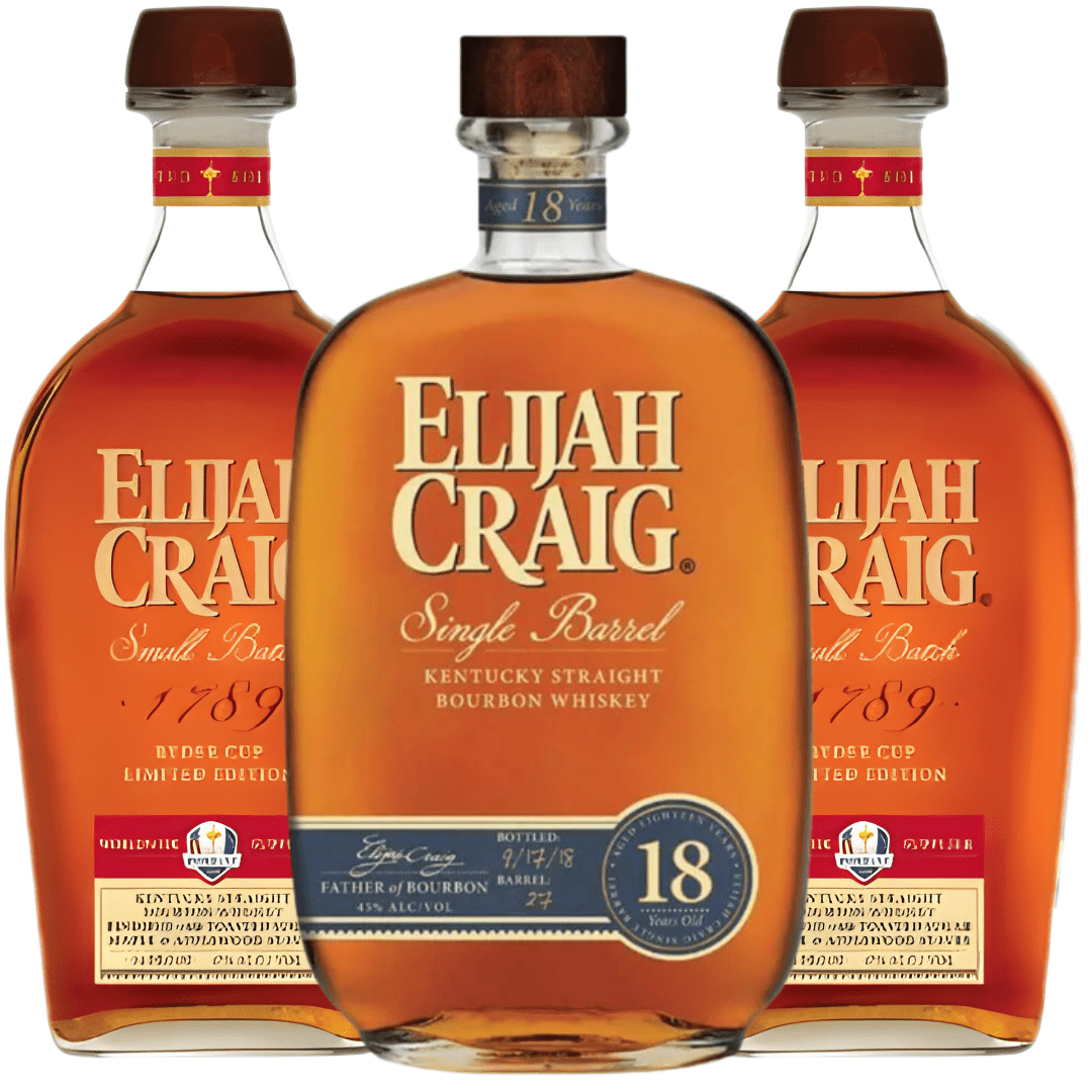 Elijah Craig 18 Year & Ryder Cup Bundle: Elijah Craig 18 Year + Elijah Craig Ryder Cup 2025 (2 Bottles) - Main Street Liquor