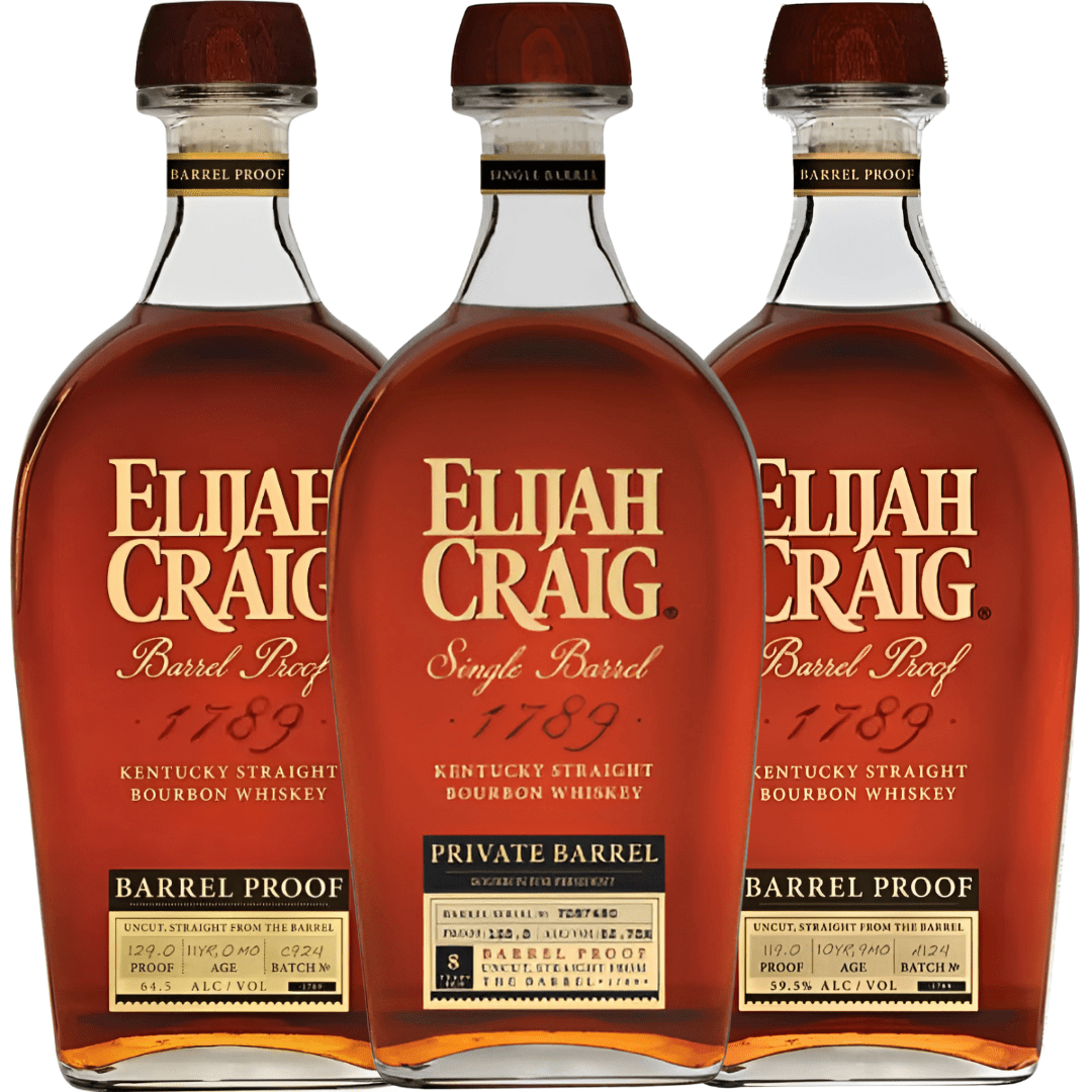 Elijah Craig Legacy Bundle - Batch C924, Batch A124 & Private Barrel “Bourbon For President” Elijah Craig