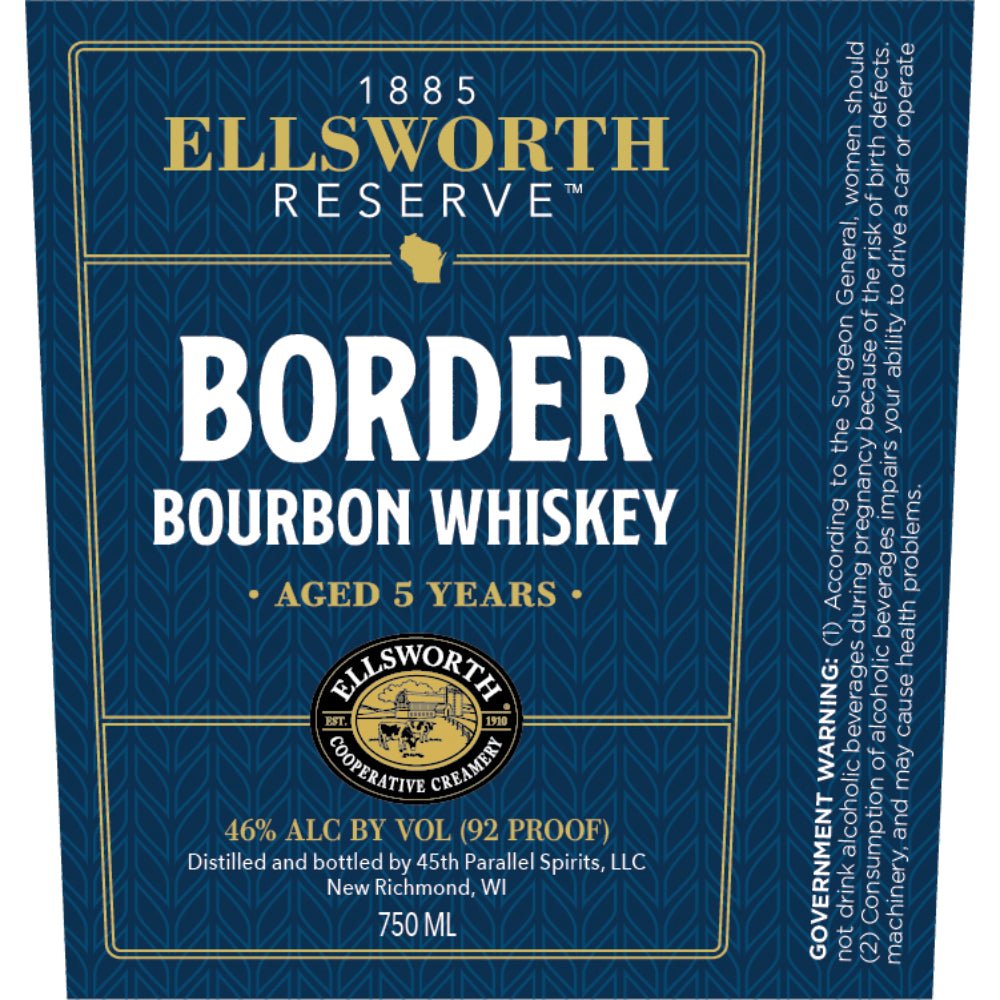 Ellsworth Reserve 5 Year Old Border Bourbon Bourbon 45th Parallel Spirits   