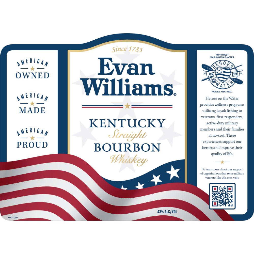 Evan Williams Heroes on the Water Straight Bourbon Bourbon Evan Williams   