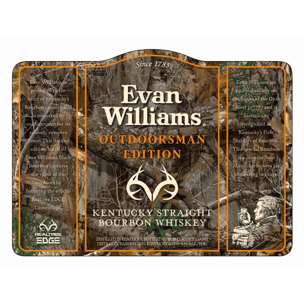 Evan Williams Outdoorsman Edition Limited Edition W/ Realtree EDGE Camouflage 1.75 Liter Bourbon Evan Williams   