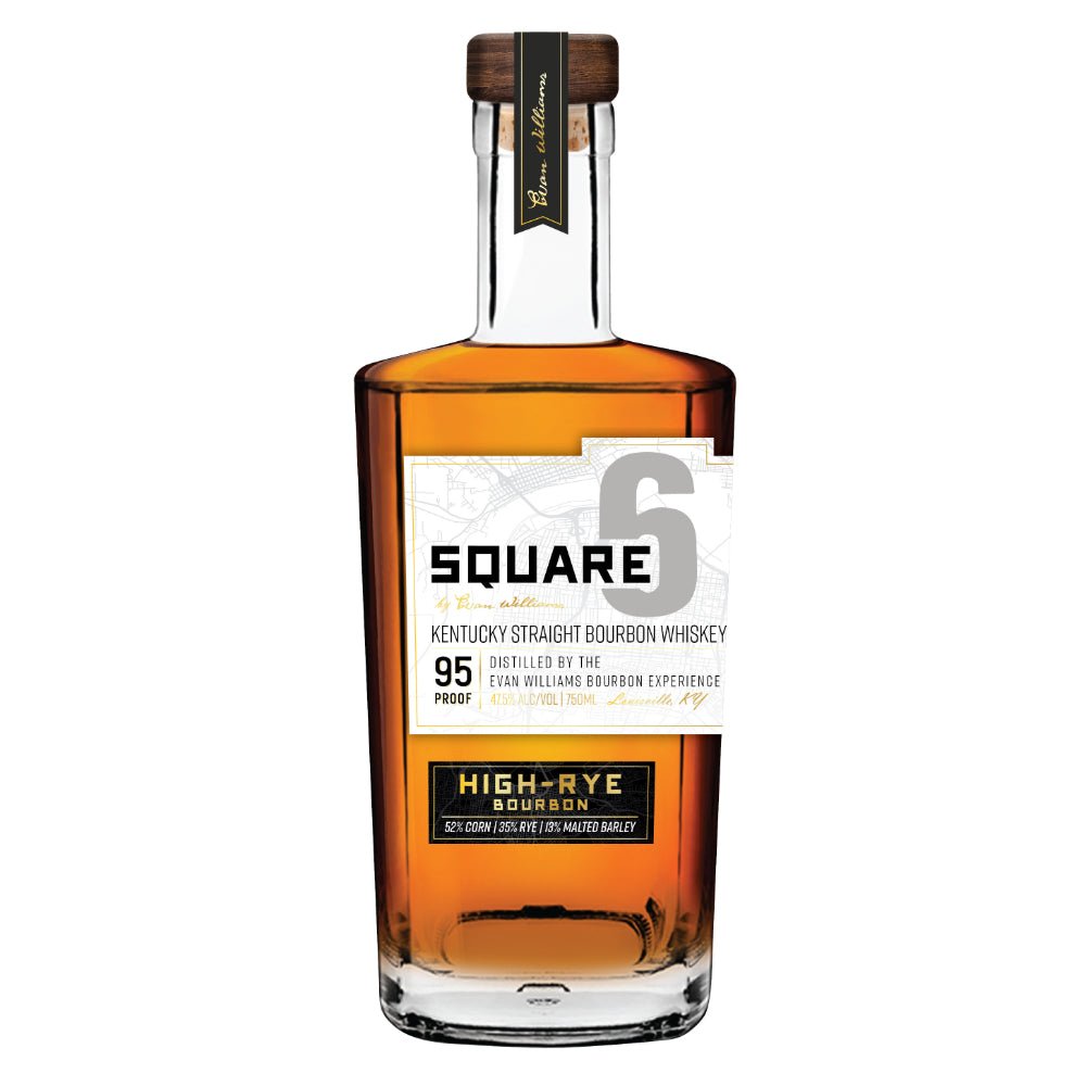 Evan Williams Square 6 Bourbon Whiskey Bourbon Evan Williams   