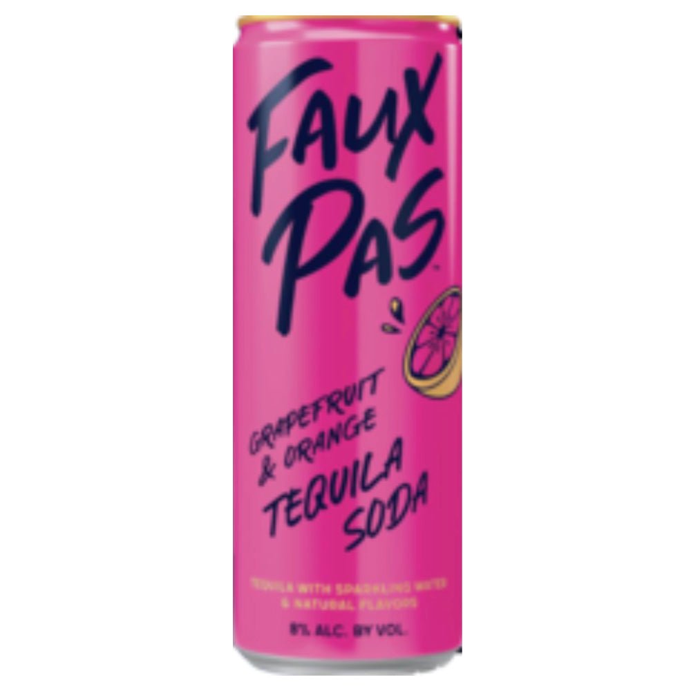 Faux Pas Grapefruit & Orange Tequila Soda by Betches 4PK Ready-To-Drink Cocktails Faux Pas Cocktail Co.   