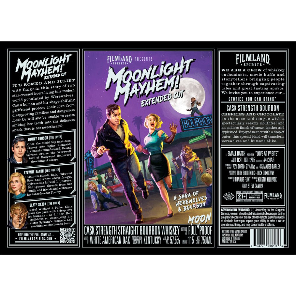 Filmland Spirits Moonlight Mayhem! Extended Cut Cask Strength Bourbon Bourbon Filmland Spirits   