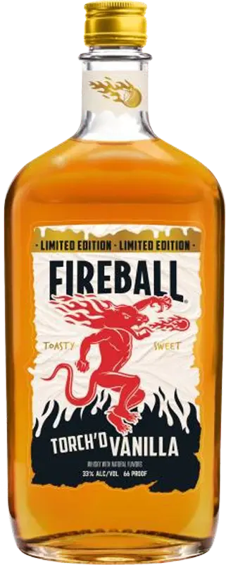 Fireball Torch'd Vanilla Limited Edition Cinnamon Whisky 750ml flavored whisky bottle