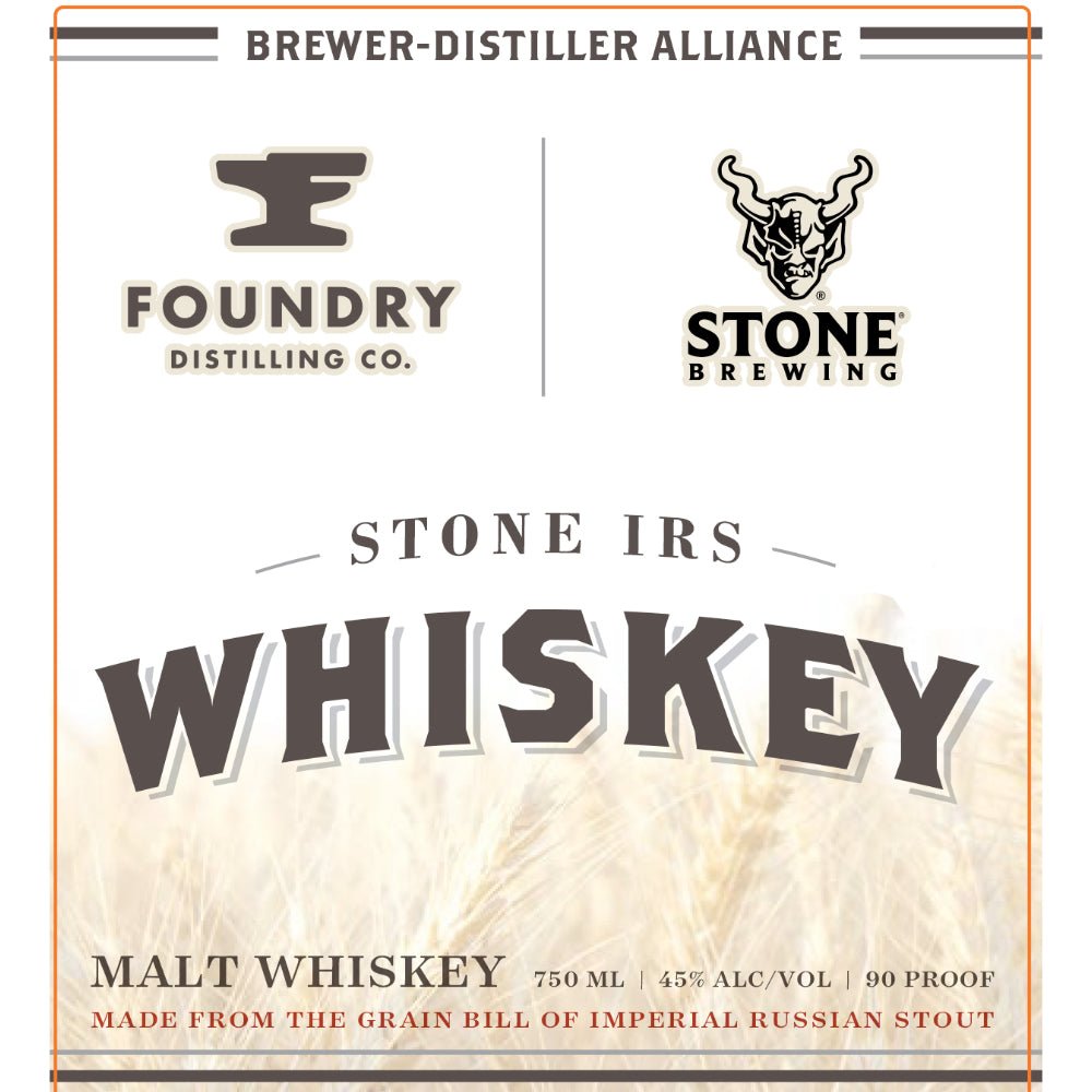 Foundry Distilling Stone IRS Malt Whiskey American Whiskey Foundry Distilling   