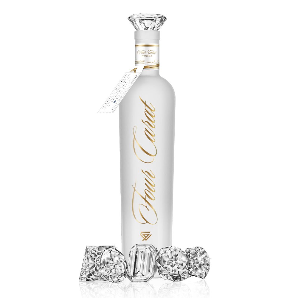 Four Carat Vodka Collectors Edition With Diamond Cut Closure Vodka Four Carat Vodka   