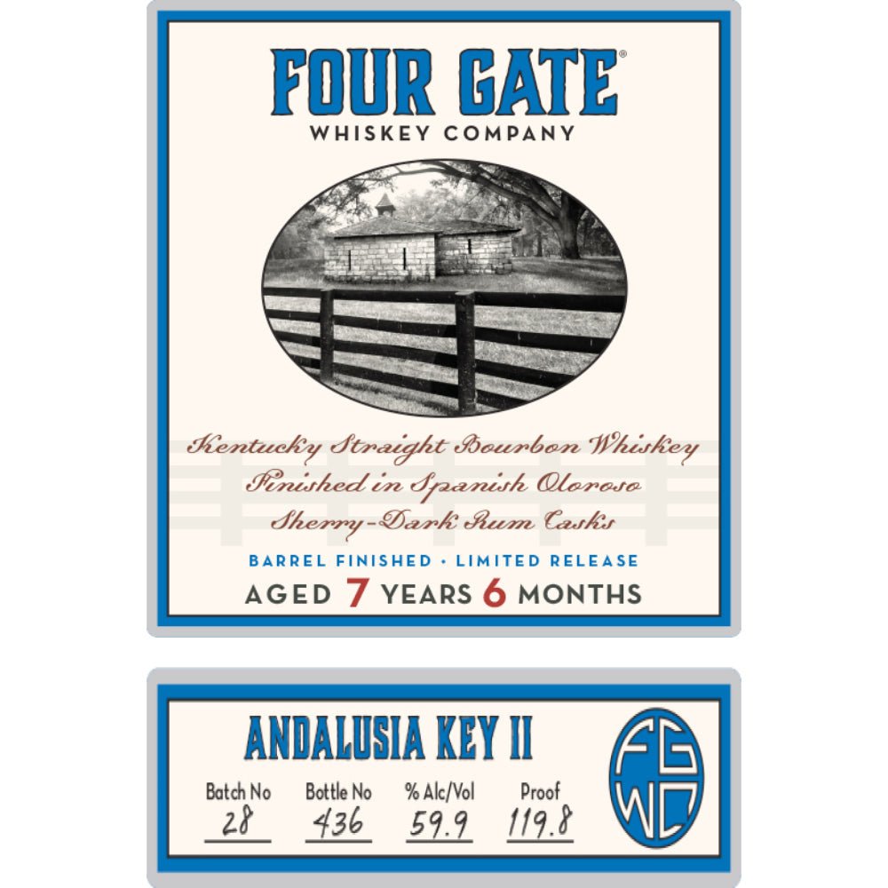 Four Gate Andalusia Key II Bourbon Bourbon Four Gate Whiskey Company   