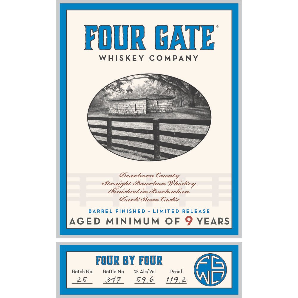 Four Gate Four By Four Bourbon Bourbon Four Gate Whiskey Company   