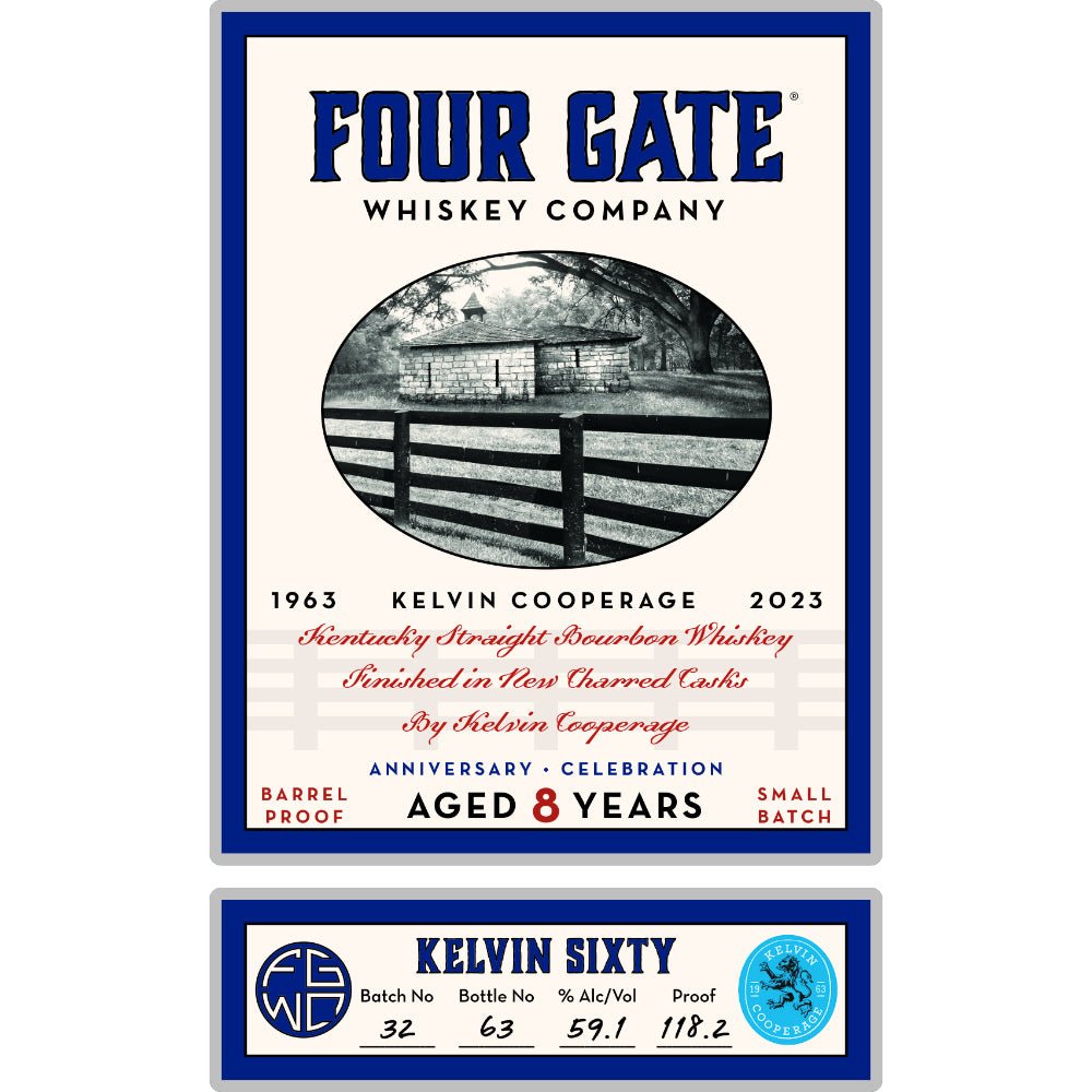 Four Gate Kelvin Sixty 8 Year Old Straight Bourbon Bourbon Four Gate Whiskey Company   