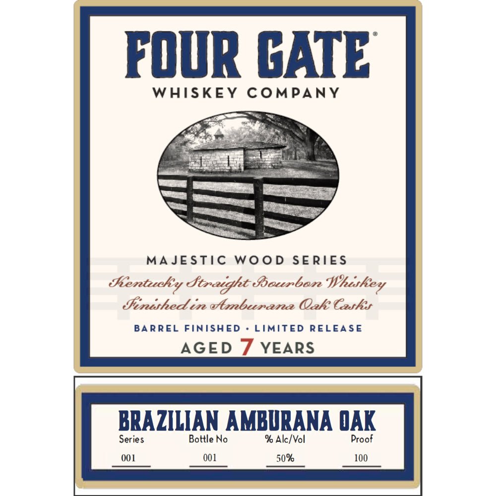 Four Gate Majestic Wood Series Amburana Oak Bourbon Bourbon Four Gate Whiskey Company   