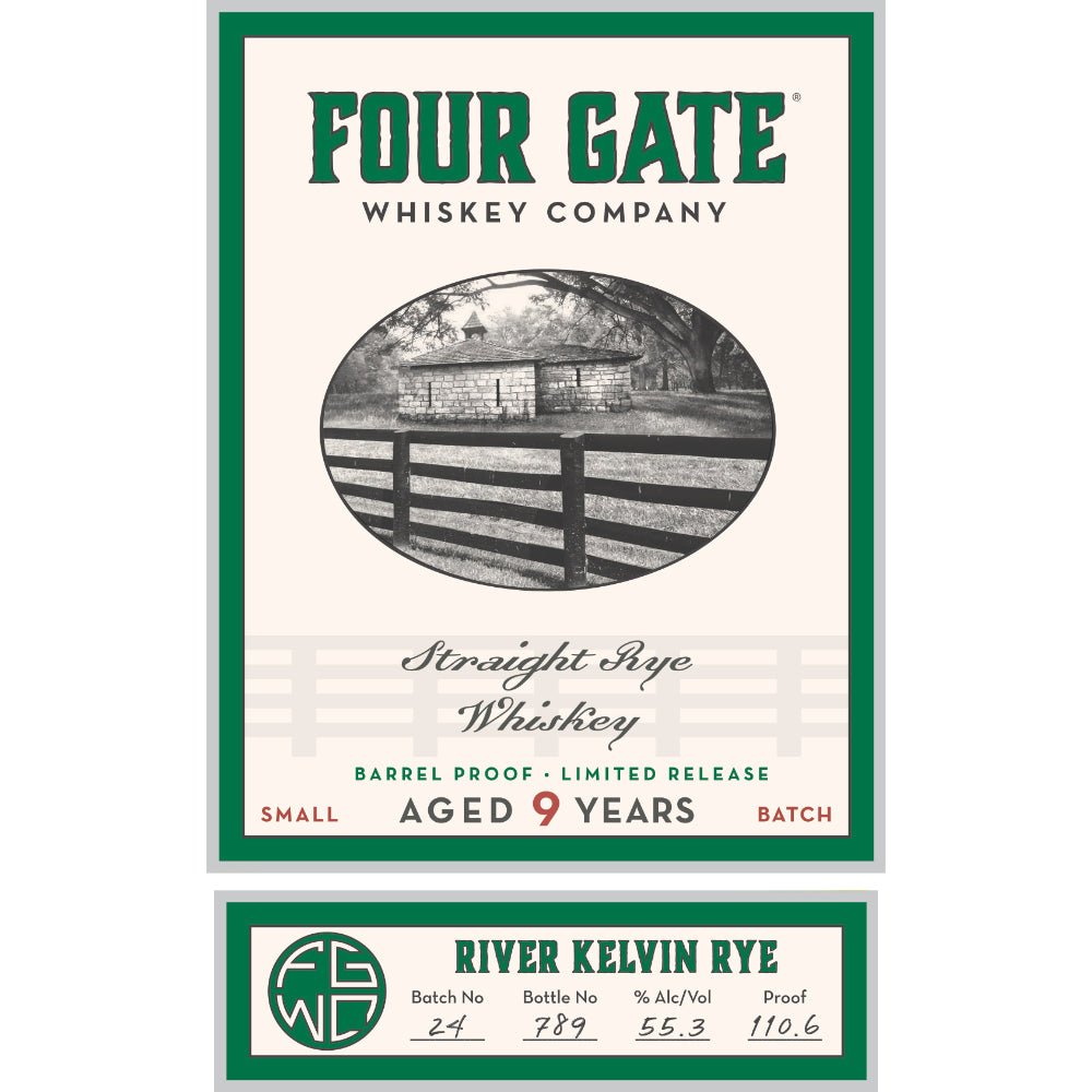 Four Gate River Kelvin Rye Whiskey Rye Whiskey Four Gate Whiskey Company   