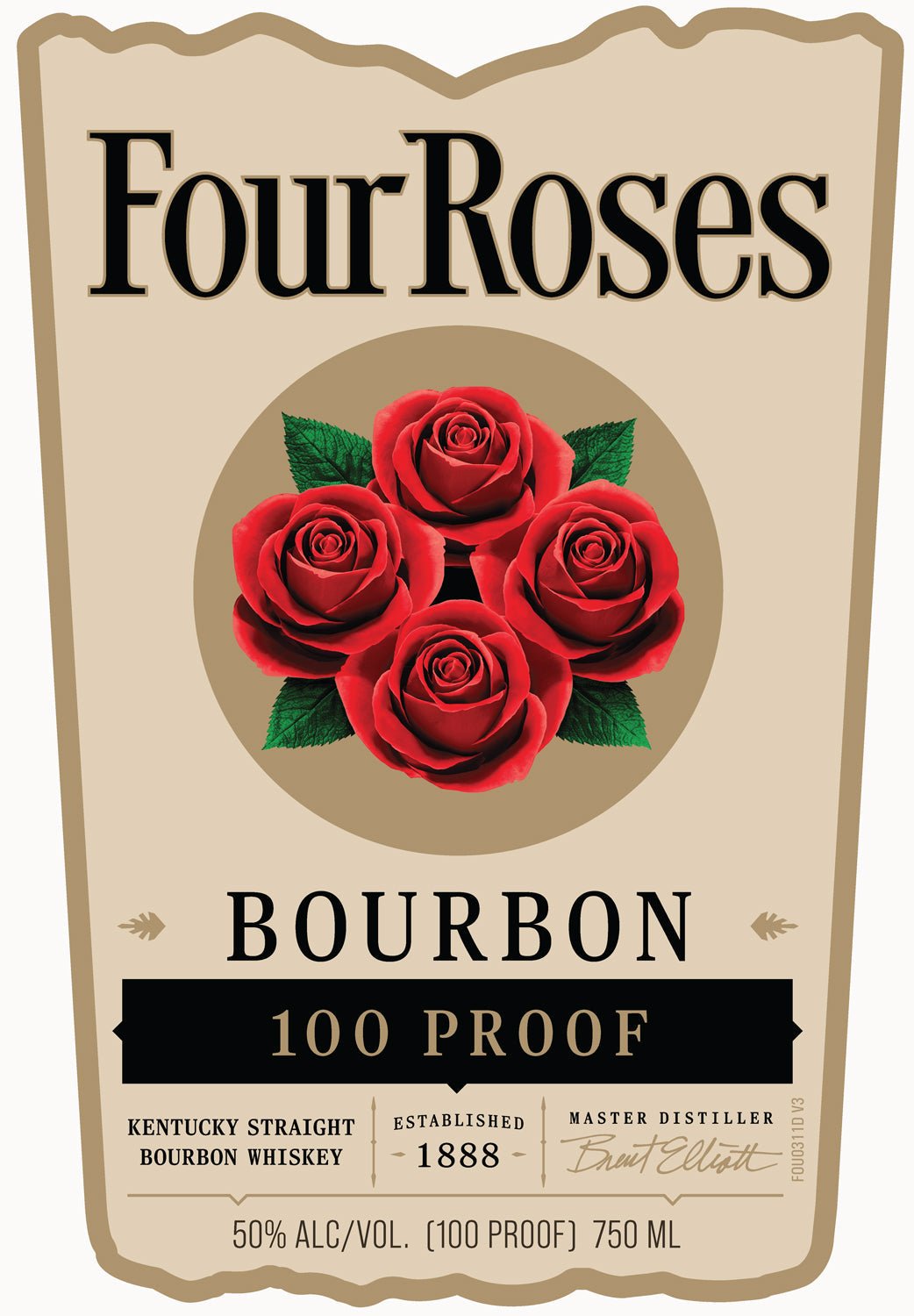 Four Roses Bourbon 100 Proof Kentucky Straight Bourbon Whiskey - BuyMyLiquor