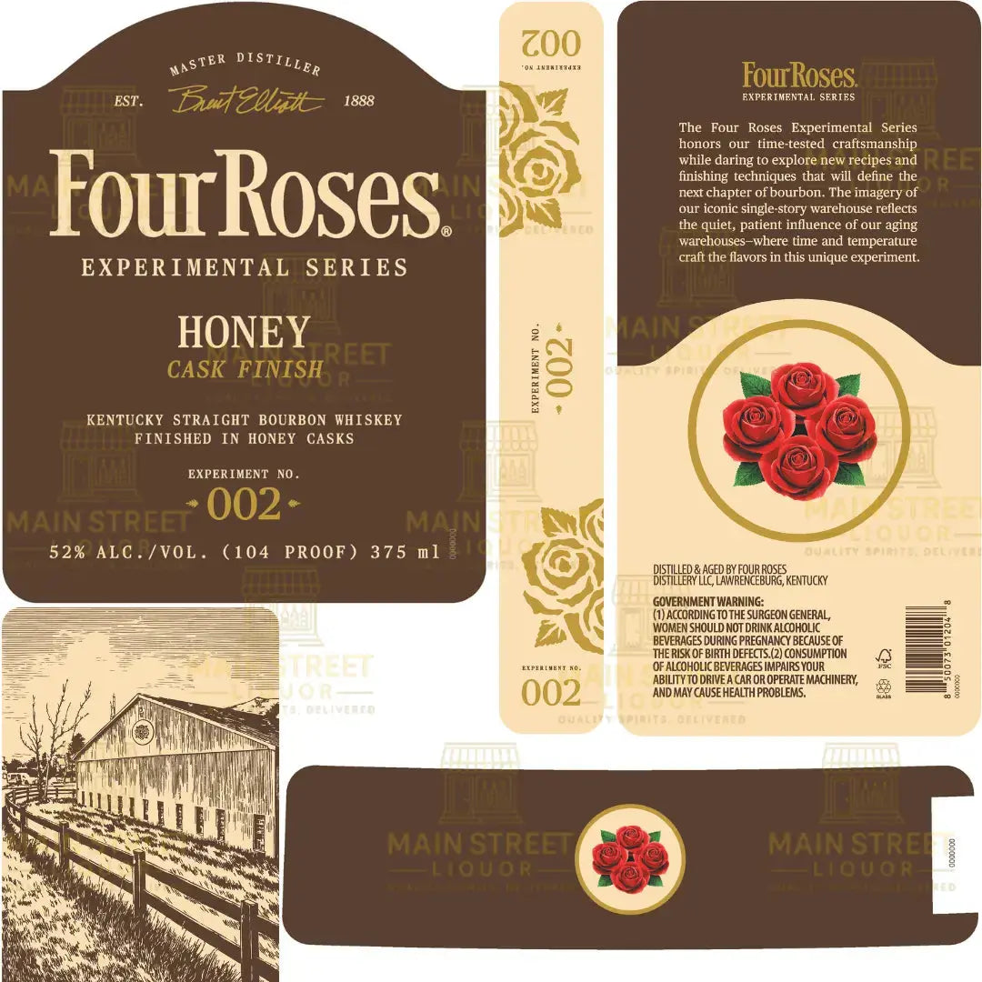 Four Roses Experimental Series Honey Cask Finish Experiment No. 002 Kentucky Straight Bourbon Whiskey 375mL - Main Street Liquor