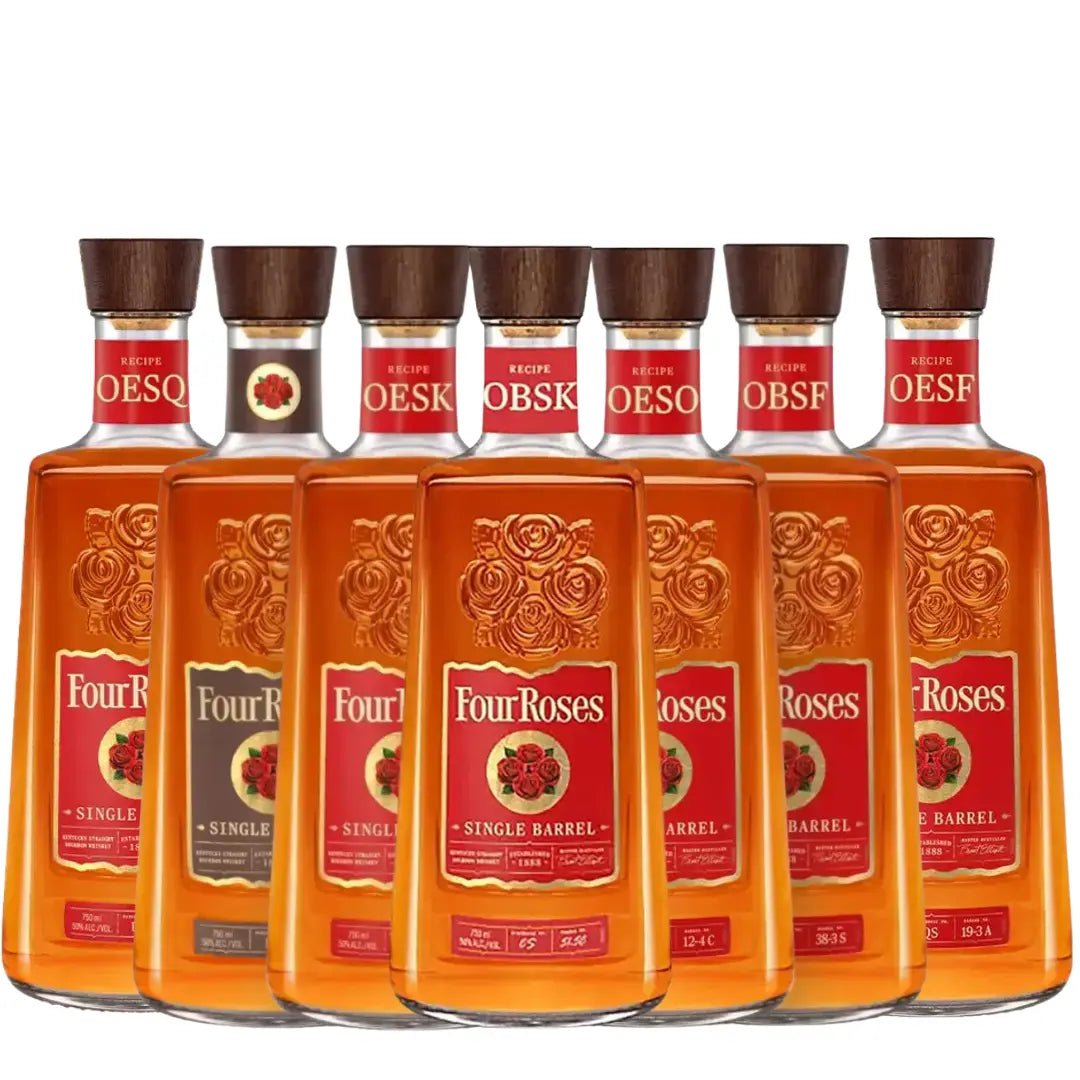 Four Roses Single Barrel Family Bundle OBSV, OBSF, OESK, OESO, OBSK, OESF, OESQ - BuyMyLiquor